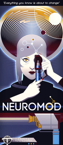 Бывший уличный художник Патрик О. нарисовал рекламный плакат нейромодов, на&amp;nbsp;котором изображена актриса Дейзи Принс.