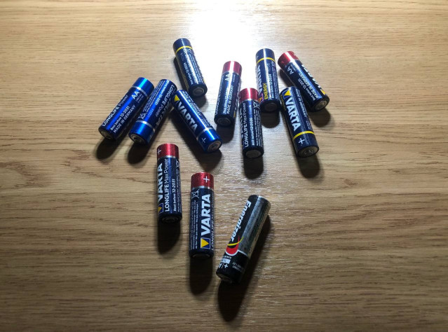 Отработанные батарейки