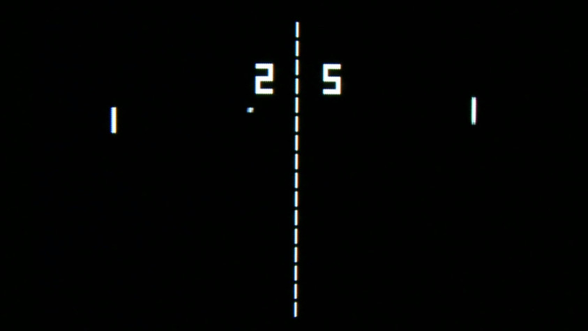 Скриншот игры «Pong» (1972&amp;nbsp;г.)