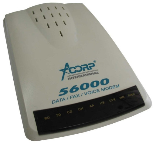 Звук модема Acorp 5600 отложился где-то глубоко на подкорке.