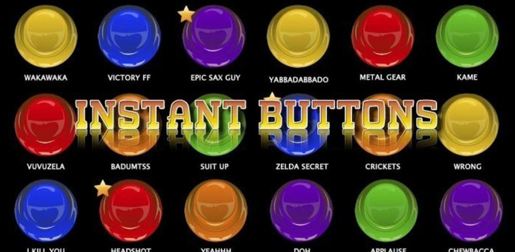 Instant buttons. Funny buttons. Instant button game. Myinstants app.