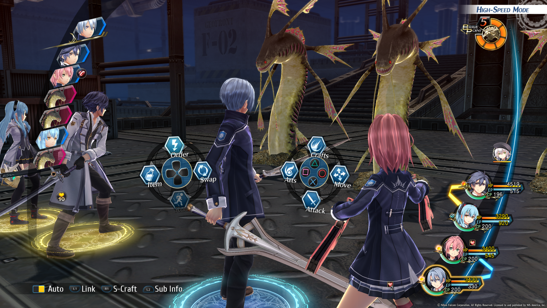 Поздняя игра. The Legend of Heroes: Trails of Cold Steel.