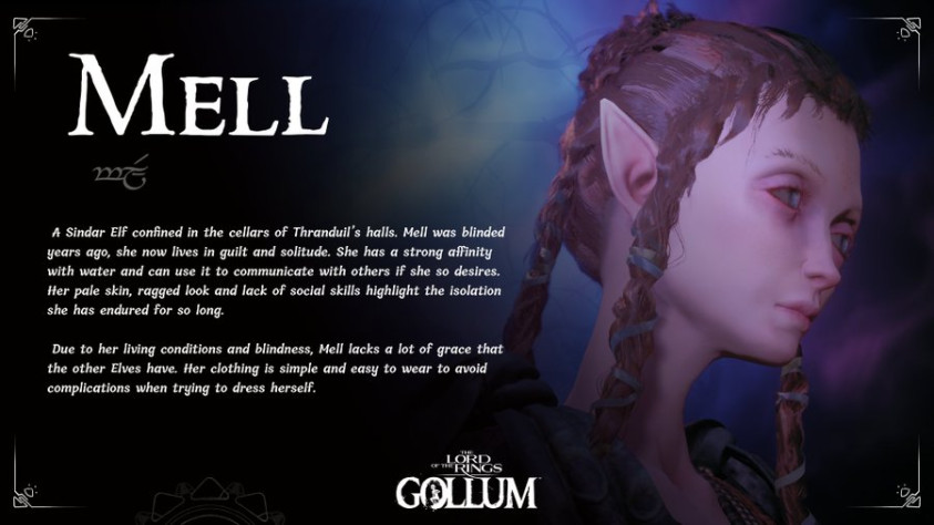 Эльфийка Мелл будет помогать Голлуму на протяжении большей части игры.