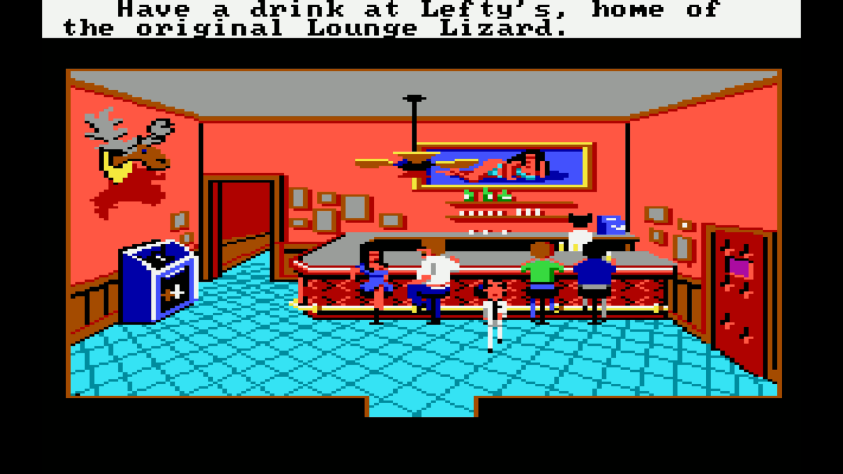 Leisure Suit Larry in the Land of the Lounge Lizards.