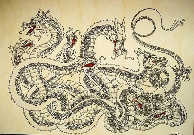 В синтоинской мифологии Ороти был восьмиглавым драконом, которого убил бог ветра Сусаноо