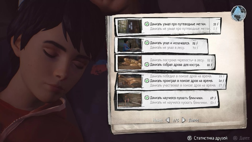 В конце каждого эпизода игроку будет предоставлен список из основных принятых им решений, которые будут иметь некоторые последствия для развития как сюжета, так и характера Даниэля