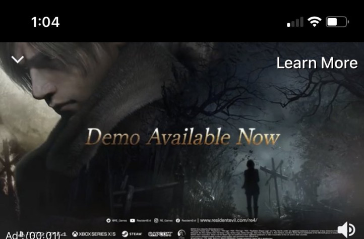 Фрагмент из рекламы ремейка Resident Evil 4 на Twitch.