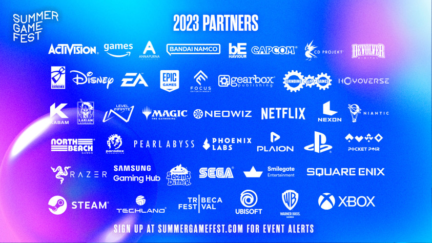 Партнёры&amp;nbsp;Summer Game Fest 2023.