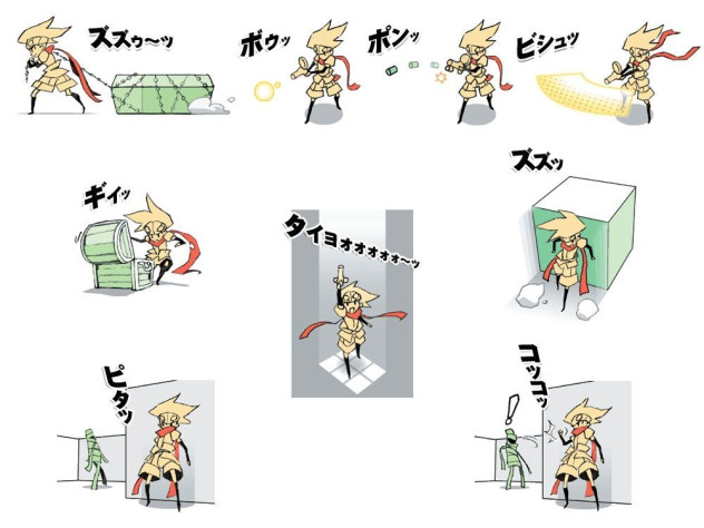 Концептуальные
иллюстрации для различных действий игрового персонажа Джанго, в том числе
несколько стелс-действий, вдохновленных Metal Gear.