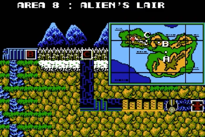 Contra&amp;nbsp;(1987; Arcade, NES).