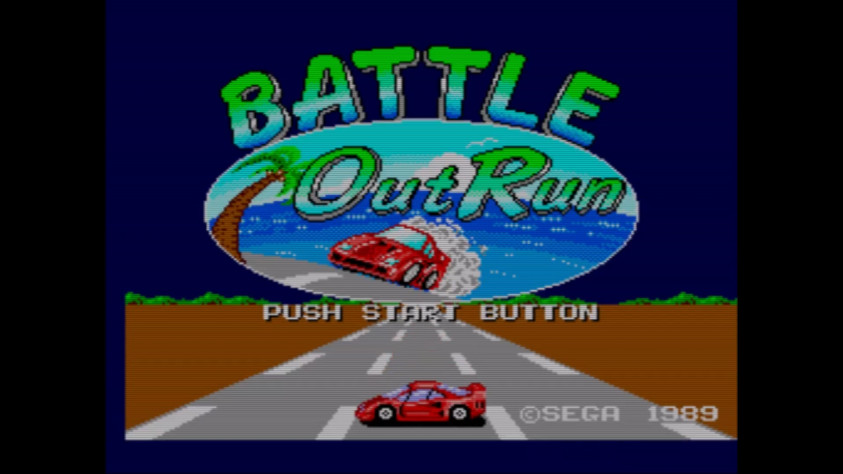 Кадр из версии Battle Out Run для Sega Master System, 1989 год