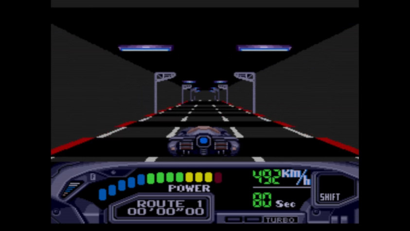Кадр из OutRun 2019 для Sega Mega Drive, 1993 год