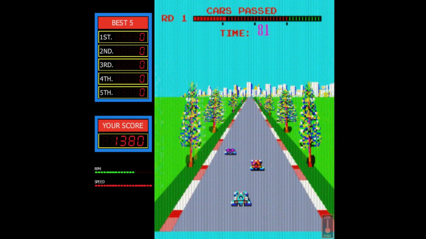 Кадр из игры Turbo, 1981 год