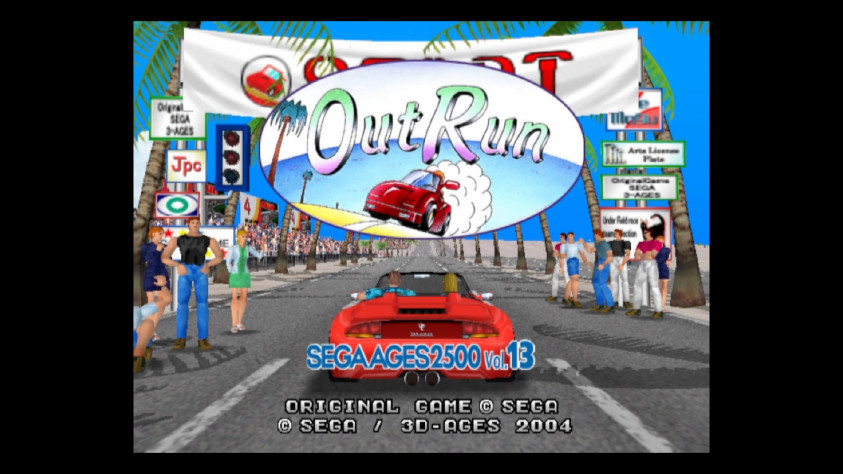 Кадр из версии Out Run для PlayStation 2, 2004 год