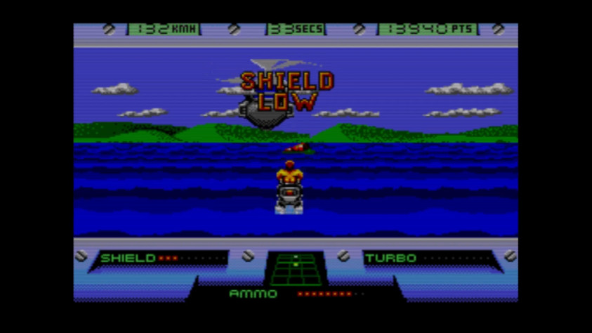 Кадр из версии Out Run Europa для Sega Master System, 1991 год