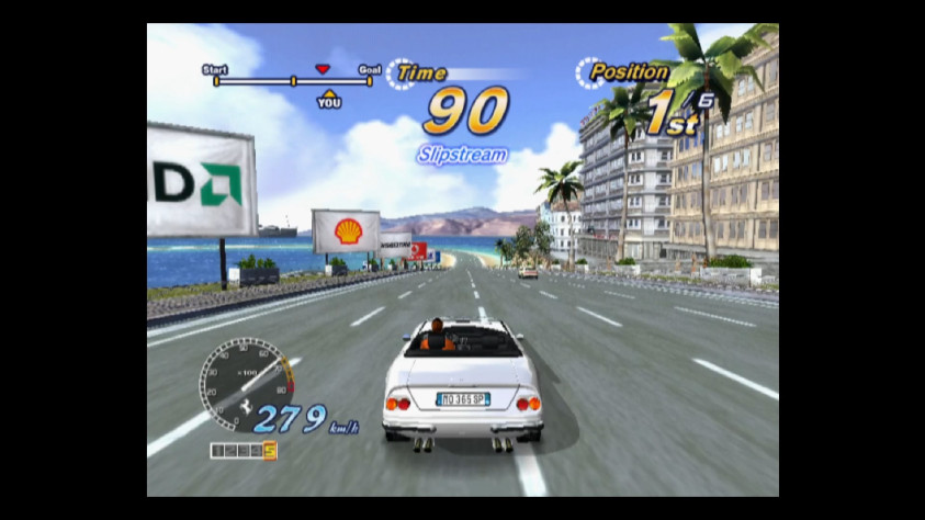 Кадр из версии OutRun 2 SP для PS2, 2006 год