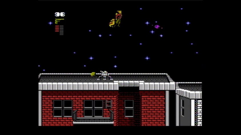 Кадр из игры The Rocketeer, версия для NES