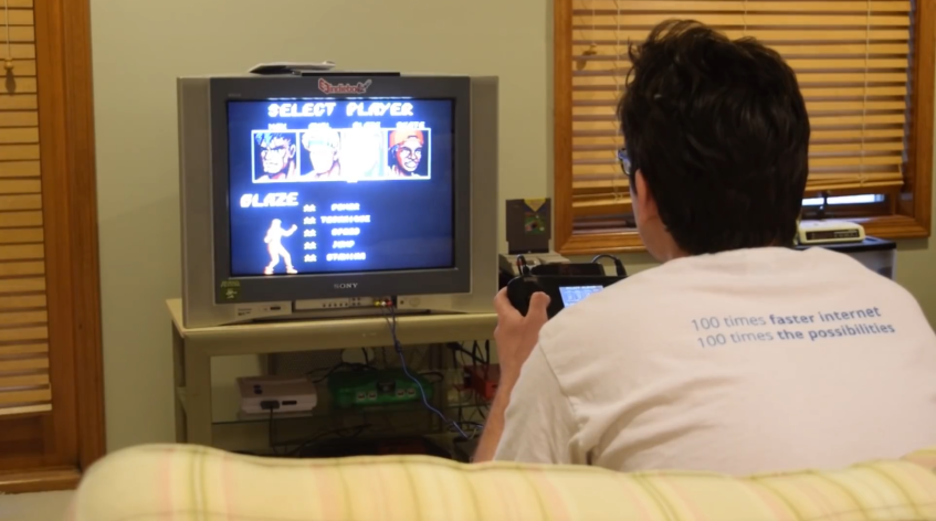 Sega Nomad можно было напрямую подключить к ТВ, через видеовыход