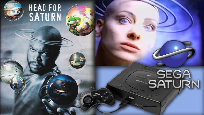 Реклама Sega Saturn на территории США.