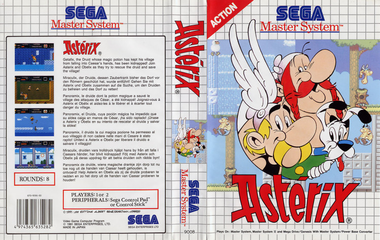 Asterix - одна из множество игр, выпущенных эксклюзивно для рынка Европы