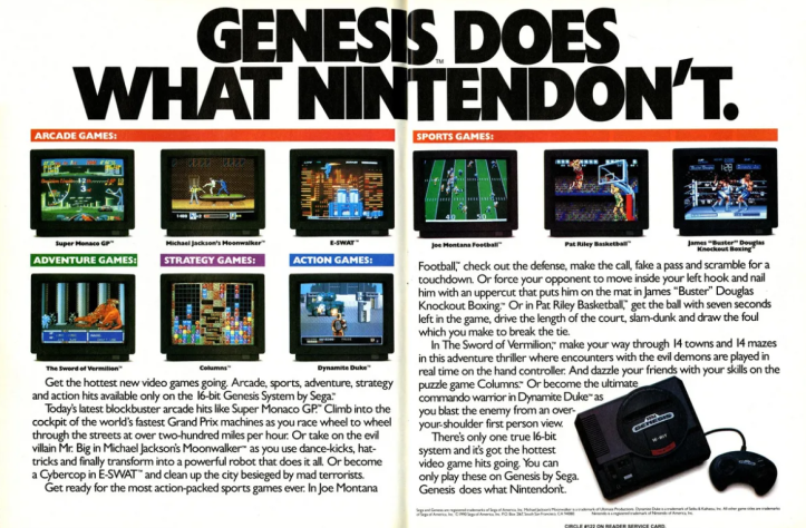 «Genesis Does What Nintendon’t» - провокационная легендарная реклама от Sega of America