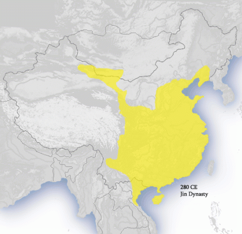 Карта империи Цзинь