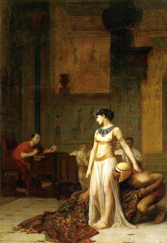 Клеопатра встречается с Цезарем
