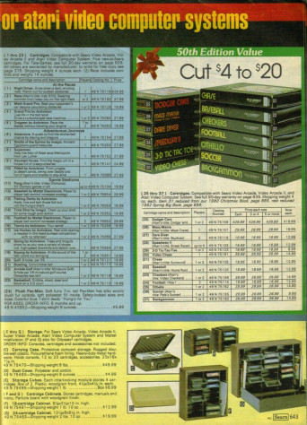 Скан из&amp;nbsp;журнала Sears, датированного 1982 годом. Даже игры Activision стоили вплоть до&amp;nbsp;27$ (86$).