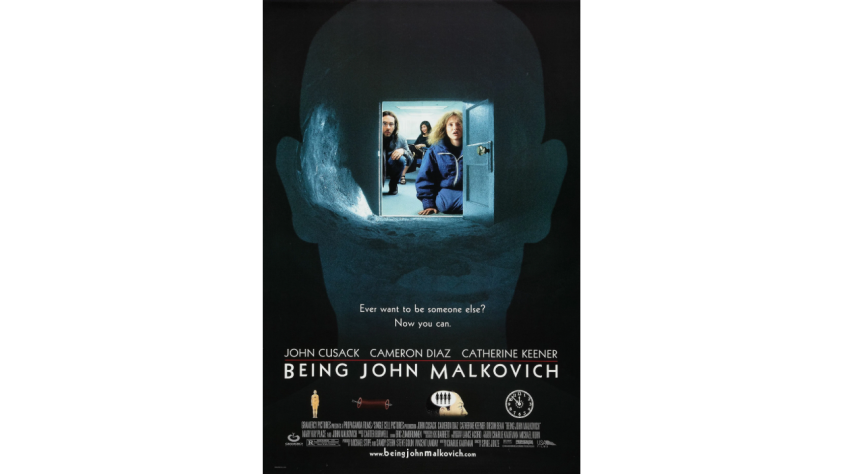 Постер к фильму «Быть Джоном Малковичем», 1999 год