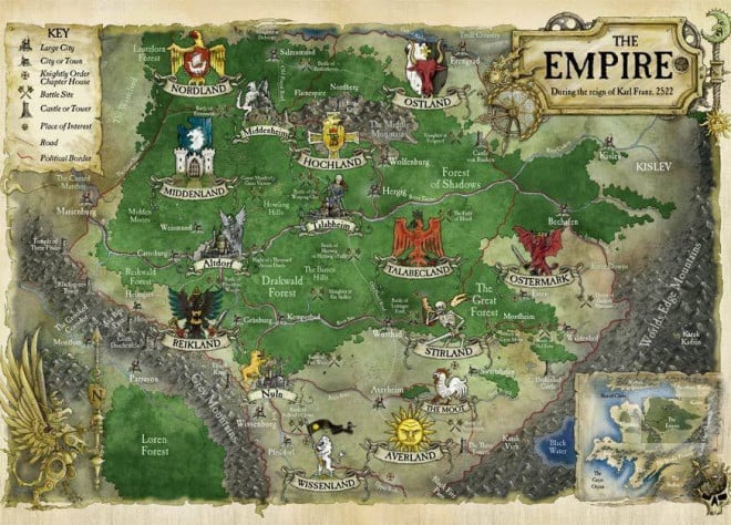 Карта основных имперских провинций