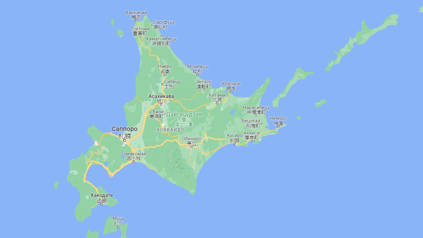 Hokkaido in&amp;nbsp;Google Maps