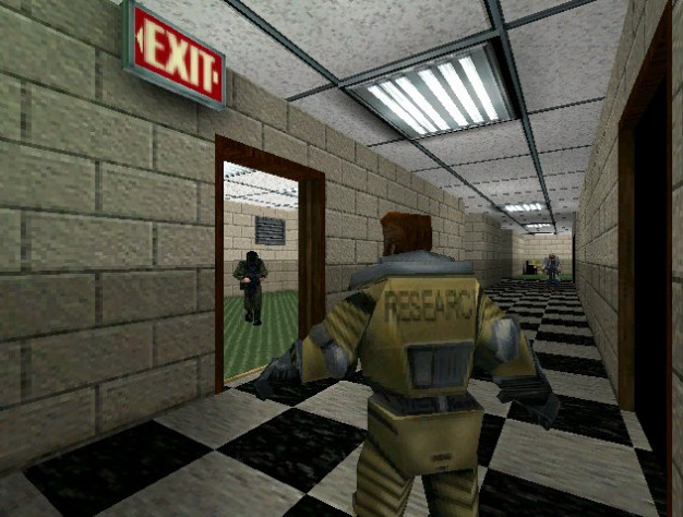 Скриншот из ранней версии игры, 1997 год.