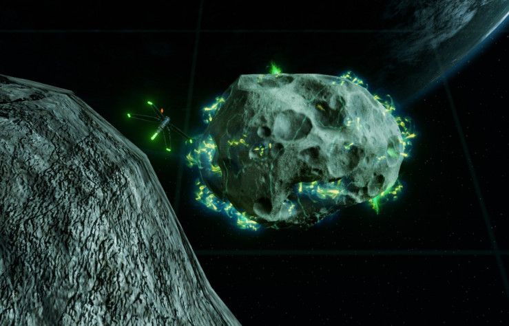 Teleprobe завис над астероидом с Energen.&amp;nbsp;