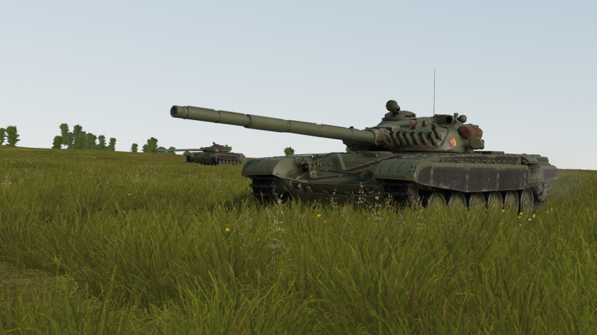 Т-72М ГДР на позиции.