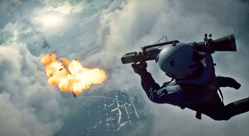 Тот самый момент поражения самолёта из&amp;nbsp;трейлера.