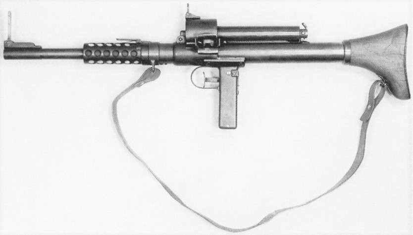 Пистолет-пулемёт Кёндерса. Вид слева