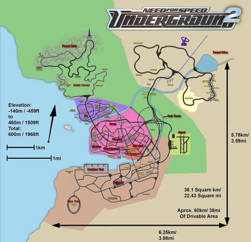 Бета-карта Underground&amp;nbsp;2. Изначально там был пятый район