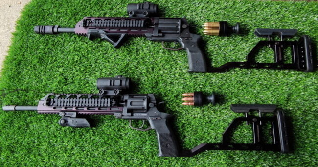 Револьверный карабин МЦ-569 (сверху) и&amp;nbsp;МЦ-570 (снизу)