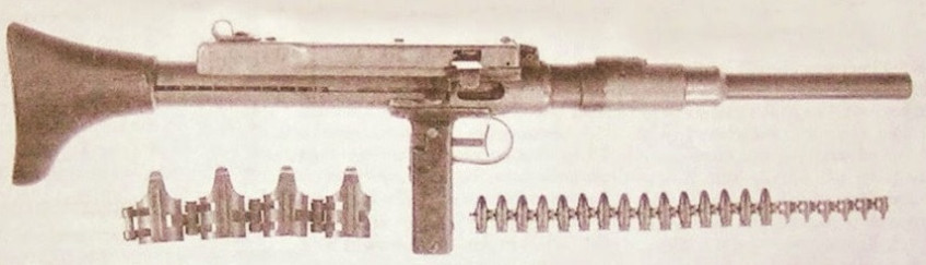 Пистолет-пулемёт Кёндерса с&amp;nbsp;оригинальной и&amp;nbsp;лентой от&amp;nbsp;MG-42