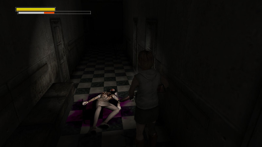 Медсестра неживая (тоже окончательно), нестреляющая.