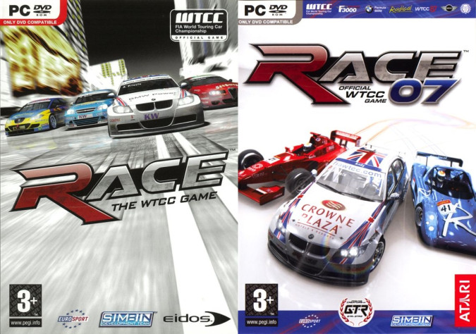 Слева направо&amp;nbsp;— обложки Race&amp;nbsp;— The WTCC Game и&amp;nbsp;Race 07