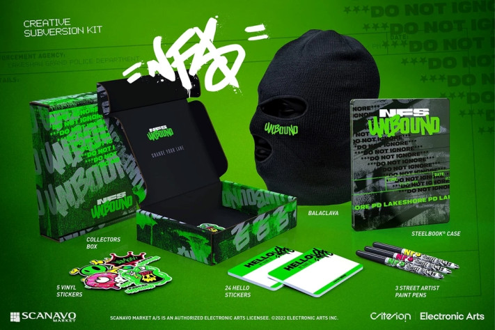 Состав Need For Speed: Unbound. Creative Subversion Kit