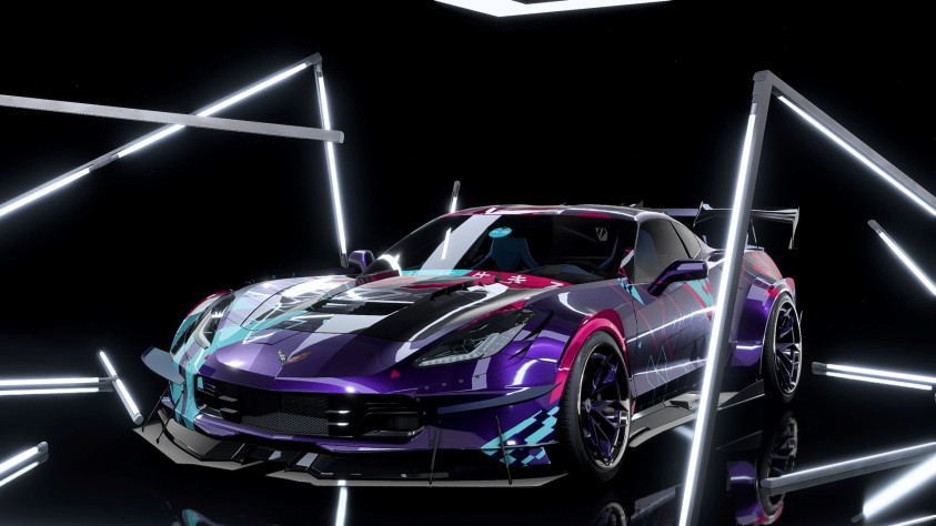 В&amp;nbsp;Need For Speed: Heat эта машина называется Chevrolet Corvette Grand Sport KS, где KS&amp;nbsp;— это инициалы Khyzyl Saleem.