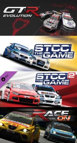 Сверху вниз&amp;nbsp;— афиши из&amp;nbsp;steam GTR Evolution, STCC&amp;nbsp;— The Game, STCC&amp;nbsp;— The Game 2 и&amp;nbsp;Race On