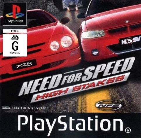 Австралийская обложка Need For Speed: High Stakes для PlayStation