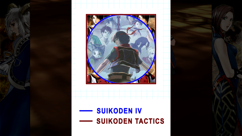 То есть, говоря геометрическим языком, Suikoden Tactics описана вокруг Suikoden IV