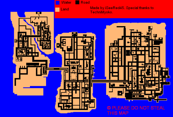 Карта Либерти-Сити из&amp;nbsp;GTA Advance (исчтоник&amp;nbsp;— Gamefaqs)