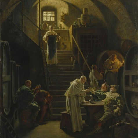 «В&amp;nbsp;гостях у&amp;nbsp;монахов», Эдуард фон Грютцнер.