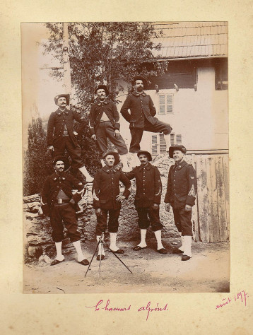 Французские Альпийские стрелки 1897 год...