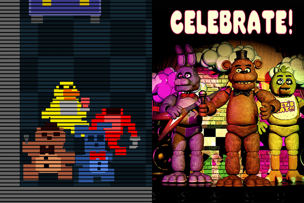 Классические аниматроники в FNaF 4 и&amp;nbsp;в FNaF 1